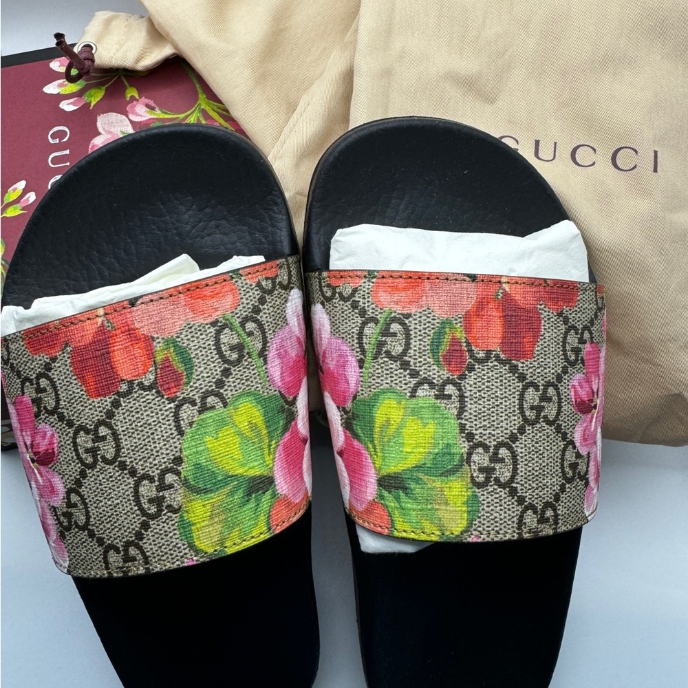 Gucci Blooms Slide Sandals - BNEW